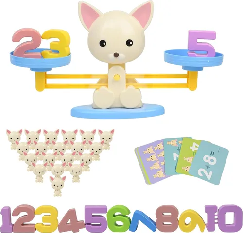 Miniatura 9 de Juguetes de conteo de equilibrio de rana, juegos de matemáticas geniales para niños y niñas, juguete educativo de números para preescolar, divertido