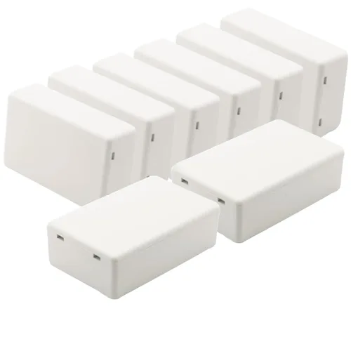 Miniatura 15 de Zulkit 12 cajas de proyecto de plástico ABS para proyectos eléctricos, caja de conexiones pequeña, color blanco, 2.17 x 1.28 x 0.79 pulgadas