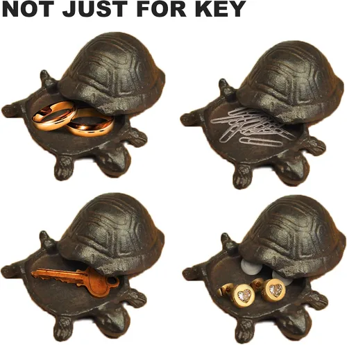 Miniatura 2 de G Ganen Ocultador de llaves de hierro fundido, para exteriores, decoración interior, accesorio de jardín, para llave, aretes de oreja, anillo, clip