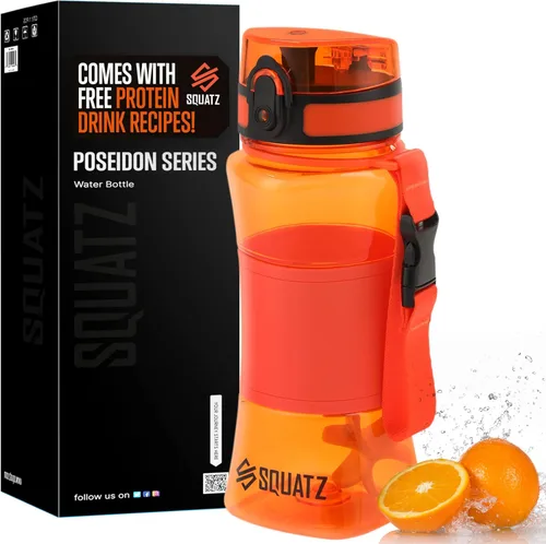 Miniatura 15 de SQUATZ Poseidon Series - Botella de agua deportiva de 78 onzas – Botella de agua deportiva de gran volumen de boca ancha para gimnasio, con hebilla