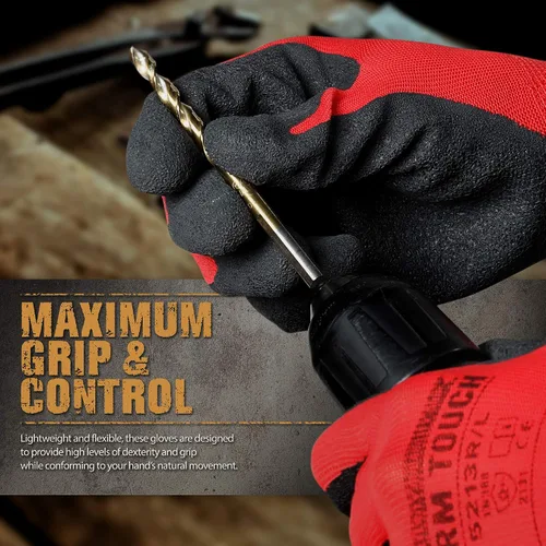 Miniatura 5 de Glove Station Pantalla táctil de alta destreza recubierta de palma de agarre extra resistente a cortes para uso general