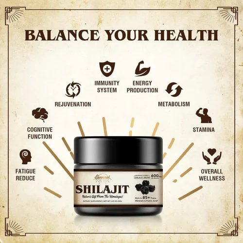 Miniatura 4 de Shilajit Puro del Himalaya Orgánico Resina de Shilajit - 600mg de Potencia Máxima Resina de Shilajit Natural Orgánica con 85+ Minerales Traza