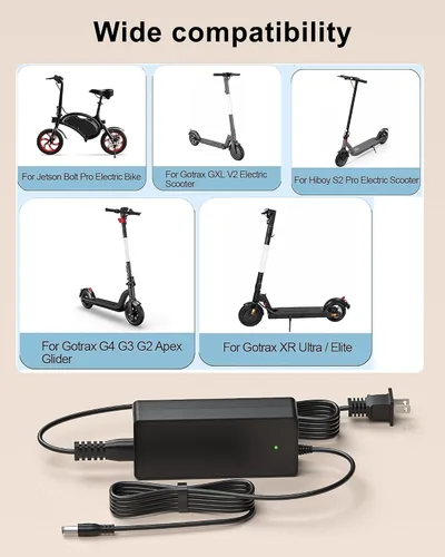 Miniatura 3 de Cargador de scooter eléctrico de 42 V 2A compatible con Jetson Electric Bike JY-420150 para Jetson Bolt/Bolt