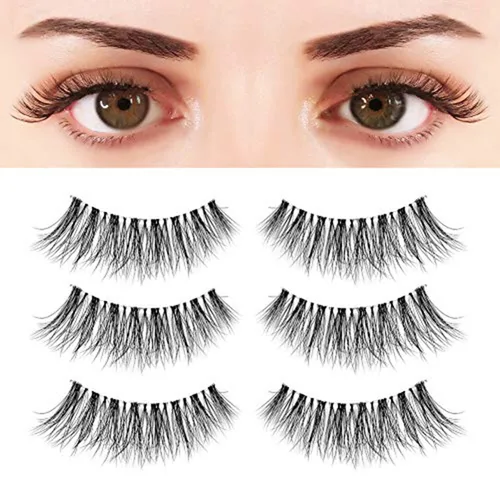 Miniatura 15 de Pestañas de Aspecto Natural Pestañas Postizas - BEPHOLAN Pestañas Postizas 3D Súper Esponjosas Pestañas Postizas Banda Transparente Pestañas Wispy