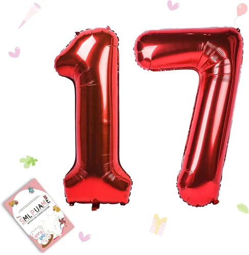 Miniatura 107 de Globos de números de 40 pulgadas del 0 al 9 dorados grandes del número 0, globos digitales para suministros de decoración de celebración de fiesta