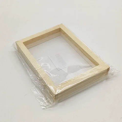 Miniatura 3 de Worown - Molde para hacer papel tamaño A6, molde de fabricación de papel de madera natural, marco de 5 x 7 pulgadas para manualidades de papel