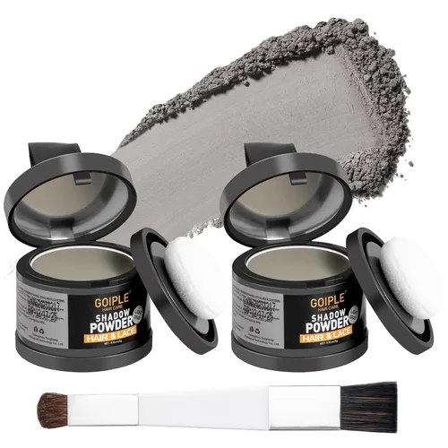 Miniatura 10 de Polvo de cobertura de raíces en polvo para mujeres, tinte de cabello para retoque de raíces para puntos calvos, cejas, línea de barba, fibras