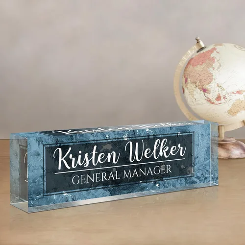 Miniatura 37 de Gowelly Placa de nombre personalizada para escritorio de oficina, placas de nombre personalizadas para escritorio, regalos personalizados