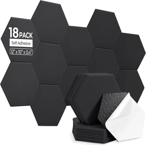 Miniatura 22 de Paquete de 8 Paneles Decorativos Absorbentes de Sonido, Arte de Pared Absorbente de Sonido, Arte de Pared Acústico de 48 x 32 Pulgadas