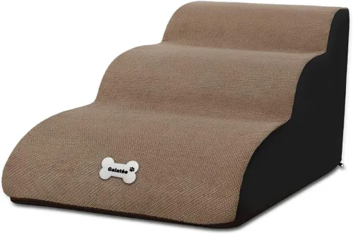Miniatura 14 de Escaleras para mascotas, lavable y con cremallera, rampa extraíble para mascotas, escaleras de esponja de alta densidad para perros
