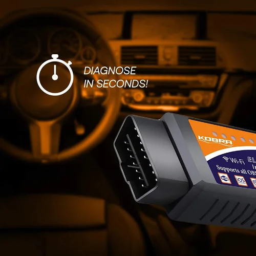 Miniatura 5 de Lector inalámbrico de códigos OBD2 para autos KOBRA. Herramienta lectora [versión mejorada] se conecta a través de Wifi con cualquier dispositivo