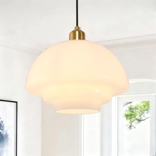 Luces colgantes de globo de cristal, 1 luz, lámpara colgante de isla de cocina, estilo moderno de mediados de siglo, candelabro dorado de granja