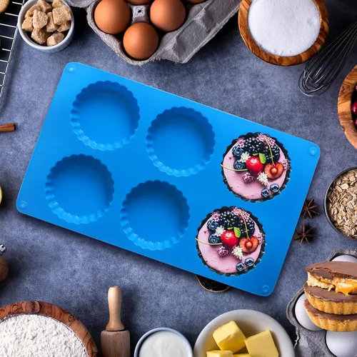 Miniatura 5 de Sidosir 3 piezas Molde para Copitas de Mantequilla de Maní, Molde de Silicona Mini para Tartaletas de Bocados Pequeños Fat Bombs, Molde de Silicona