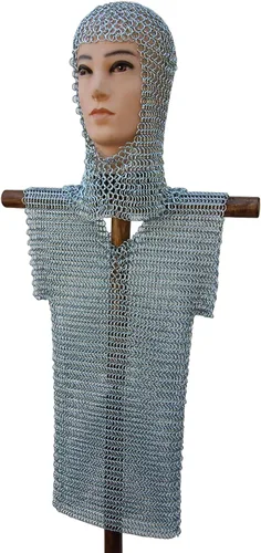 Miniatura 4 de Armory Replicas Chainmaile Child Knights Handmade Haubergeon Silver, plateado