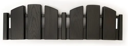Miniatura 13 de EasyFlex Borde de Paisaje sin Excavación con Espigas de Anclaje, 11.4 cm de Alto, Valla Decorativa de Aspecto de Madera Adirondack, Kit de 4.57 m