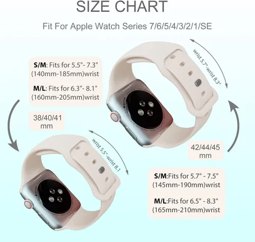 Miniatura 7 de Correas deportivas compatibles con Apple Watch de 1.65, 1.73, 1.77, 1.77, 1.61, 1.49, 1.57 y 1.73 pulgadas, para mujeres y hombres, correa de Luz