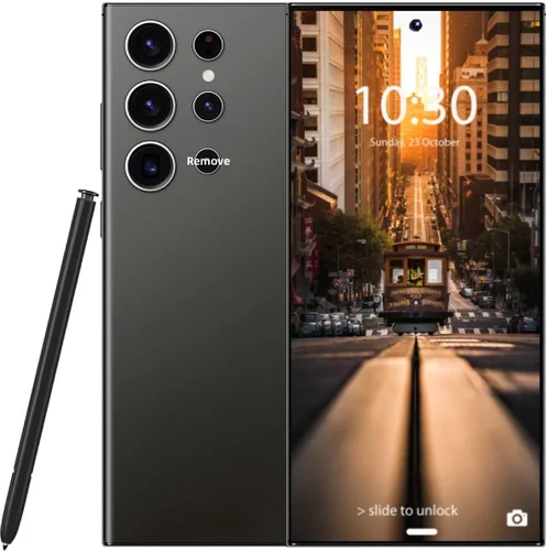 Teléfono C24 Ultra desbloqueado, 8 GB+256 GB de gran almacenamiento, teléfono celular Android 14, batería desbloqueada de 6800 mAh, 6.8 pulgadas/5G