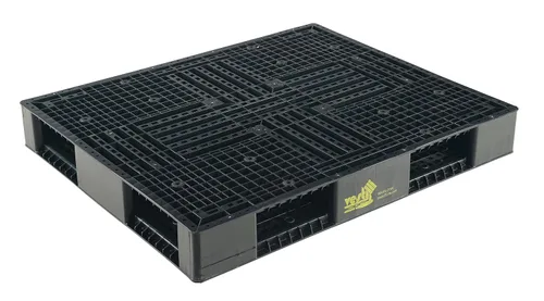 Vestil PLPB-4840 Paleta/patín de polietileno de alta densidad sólido para estanterías 39-1/8 pulgadas x 46-7/8 pulgadas x 6 pulgadas. 8,800 libras.