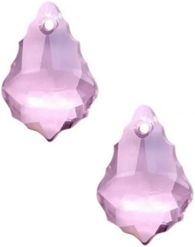 Miniatura 17 de 20pcs checa facetado cristal barroco lámpara colgante gota perlas Suncatcher 0.866 in febrero amatista púrpura piedra natal