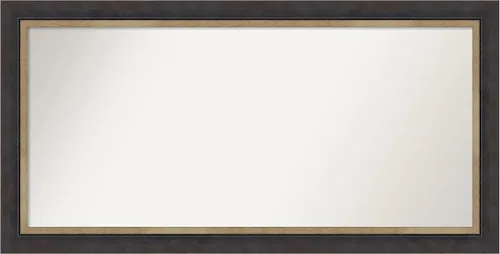 Miniatura 348 de Amanti Art Espejo personalizado, espejo de baño negro Astor, espejo de pared o espejo de tocador de baño sobre el fregadero (25 x 25 pulgadas)