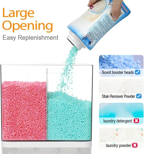 Miniatura 5 de Dispensador de detergente para ropa Conworld, dispensador de perlas potenciadoras de aroma para la organización de la lavandería, adecuado