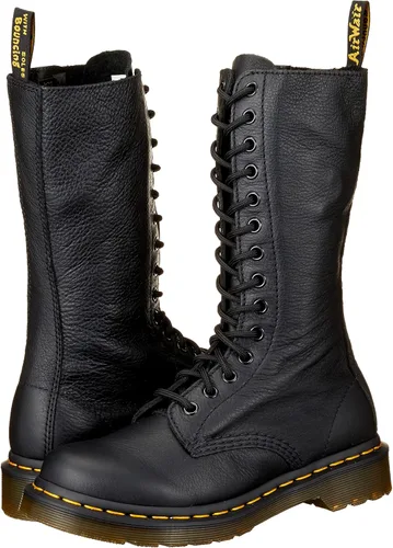 Miniatura 7 de Dr. Martens, 1B99 14-Eye Lace Up Bota de cuero para mujer, negro, 8.5