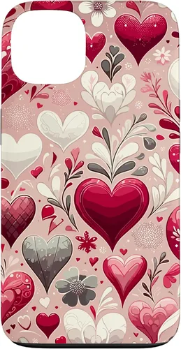 Miniatura 6 de Funda romántica para iPhone 11 Pro Max con corazones encantadores para el día de San Valentín