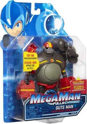 Miniatura 8 de Mega Man Fully Charged Figura de acción de 7 pulgadas Guts Man