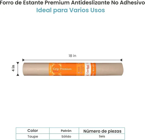Miniatura 2 de Con-Tact Brand Grip Premium - Forro grueso para estantes, versátil de 18 pulgadas x 4 pies, duradero, no adhesivo, antideslizante, para cajones