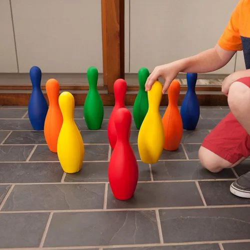 Miniatura 6 de Champion Sports - Juego de bolos de espuma ponderada, solo pasadores