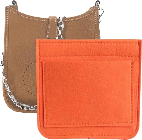 Lckaey Organizador de fieltro-para Hermes Evelyne III tpm pm gm bolsa inserto mini 16 29 33 bolsa organizador Y003 naranja-M
