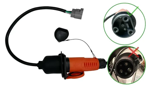 Miniatura 3 de JOEEGO Y-30 Receptáculo de cargador para carrito de golf, CA 110-220V, compatible con Coleman DR48V y Kandi Kruiser 4P AGM Battery EV, cable