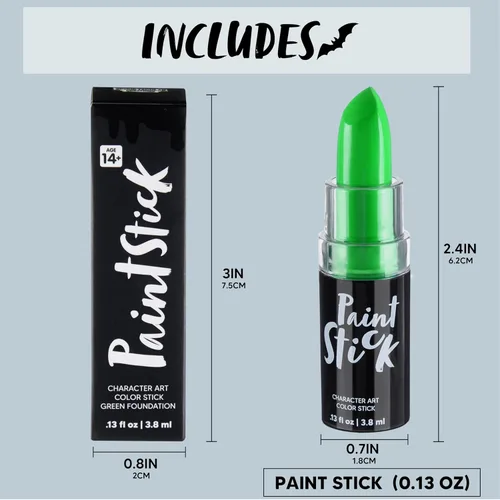 Miniatura 3 de Spooktacular Creations Pintura facial y corporal de Halloween para adultos, base de payaso SFX, maquillaje en crema para festivales deportivos