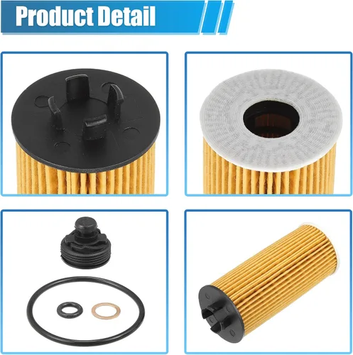 Miniatura 4 de X AUTOHAUX Filtro de aceite de motor Reemplazo 11428570590 11428575210 Filtro de combustible de aceite para Mini Cooper Clubman Base S 1.5L L3 - Gas