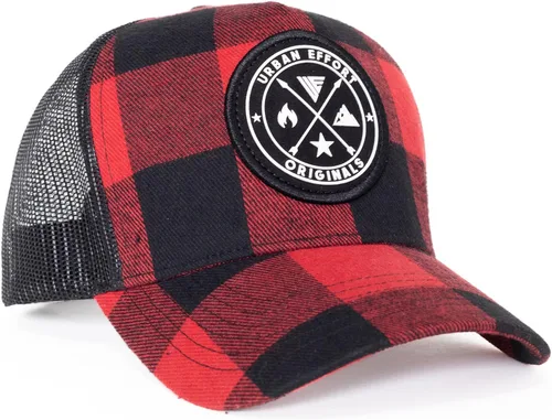Miniatura 143 de Urban Effort Gorra trasera de malla, para hombres y mujeres, gorra de béisbol de 5 paneles, gran cierre a presión para caza y senderismo
