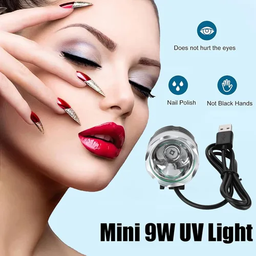 Miniatura 2 de Zopsc Lámpara ligera de curado portátil 9W, mini luz del pegamento del LED con la carga del USB