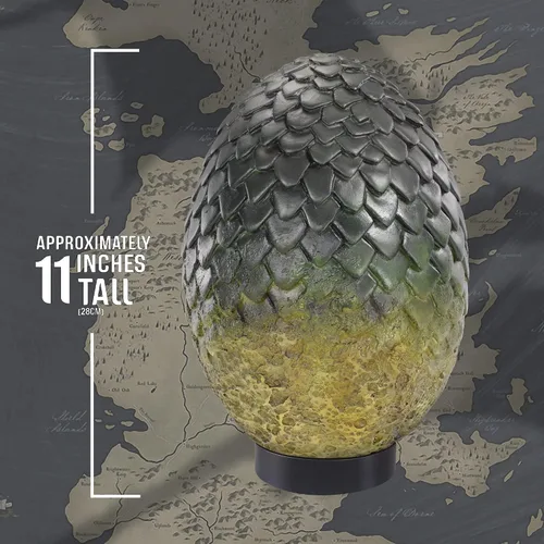 Miniatura 3 de The Noble Collection Juego de Tronos Rhaegal Egg - Verde