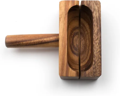 Miniatura 3 de Ironwood Gourmet 28330 Local 338 Bagel Miter, Madera de acacia, 7 x 5.5 x 2.5 pulgadas
