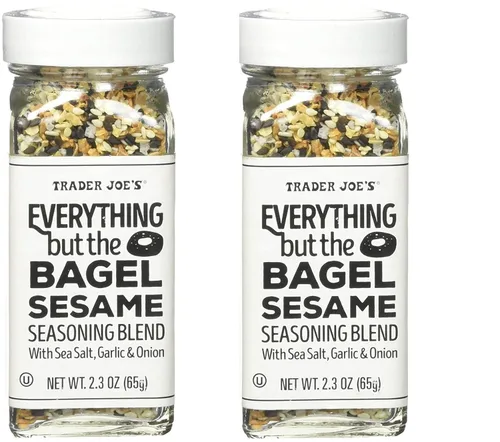 asdTrader Joe's Everything but The Bagel - Mezcla de condimentos de sésamo de 2.3 onzas, paquete de 2