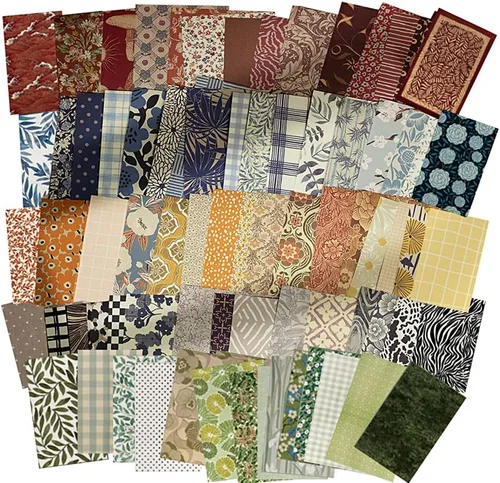 500 hojas de papel vintage para álbumes de recortes, suministros de papel estético, hoja de recortes, papel decorativo (3.35 x 2.17 pulgadas),