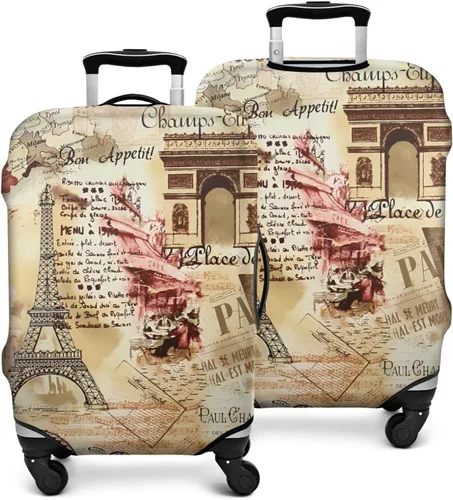 Miniatura 2 de France Paris Tower - Funda protectora para equipaje, diseño de torre Eiffef, funda elástica para maleta de 18242832 pulgadas, Funda para equipaje-12
