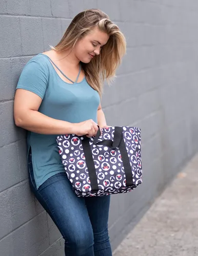 Miniatura 7 de Disney Tote Mickey & Minnie Mouse Icon Print - Bolsa de viaje con cremallera
