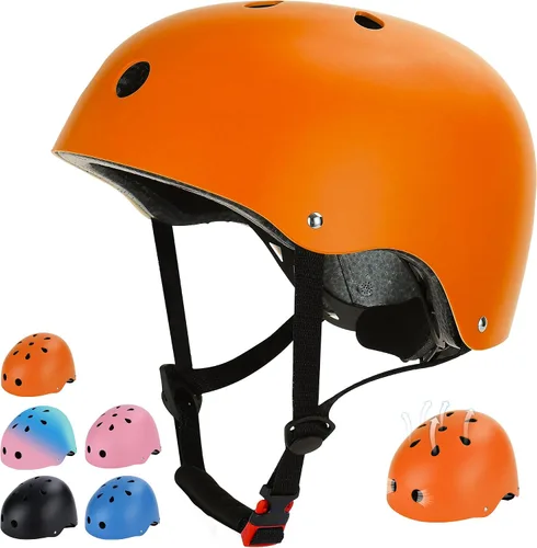 Miniatura 16 de Casco de bicicleta para niños, casco para niños y niñas de 1-3/2-4/3-5/5-8/8-14 años, ajuste ajustable y ligero, seguridad multideportiva