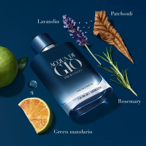 Miniatura 2 de Armani Beauty - Acqua di Giò Profondo - Eau de Parfum - Colonia para hombres - Fragancia fresca y aromática para hombres - Notas de mandarina