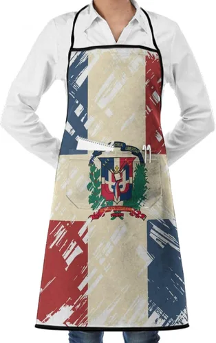 Miniatura 17 de Delantal de cocina para hombres y mujeres, ajustable con bolsillos, delantal de chef