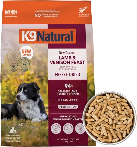 Miniatura 9 de K9 Natural - Alimento liofilizado para perros sin granos - Cordero, 4 libras