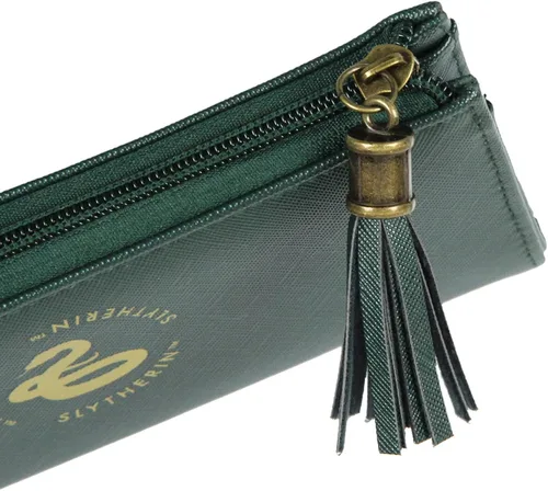 Miniatura 4 de Bioworld Cartera de Harry Potter de diseño Hogwarts Houses con cremallera de cuero sintético para mujer