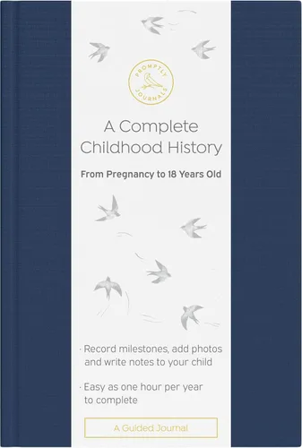 Miniatura 13 de Promptly Journals, Una historia completa de la infancia: desde el embarazo hasta los 18 años (Aloe Green, Leatherette) Libro para bebés y diario