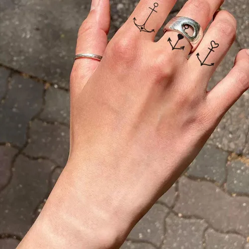 Miniatura 5 de 2 hojas de tatuajes temporales pequeños pequeños para mujeres y hombres, manos, cuello, muñeca y cara, lindas calcomanías de tatuaje de dibujos