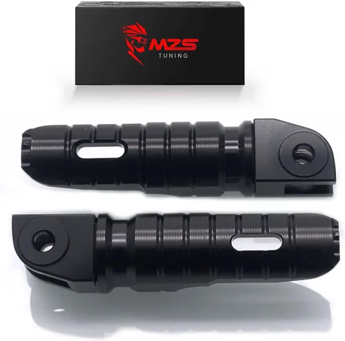 Miniatura 8 de MZS Estriberas de motocicleta compatibles con ZX4R ZX4RR ZX25R EX 400 Z400 2018-2025, estriberas delanteras ajustables para pedal, color negro CNC